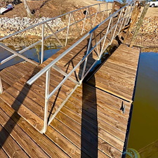 Dock Staining Project in Leesville, SC – Before & After Photos Image